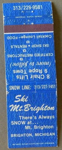 Mt. Brighton - Matchbook (newer photo)